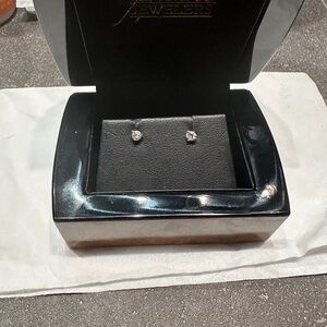 Round Brilliant Cut .33TW Diamond Stud Earrings